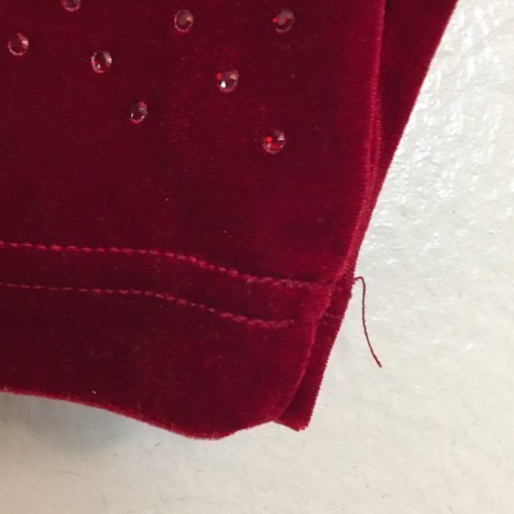 Vintage Jaclyn Smith Red Cowl Neck Sweater Women’s Size X - Picture 7 of 10